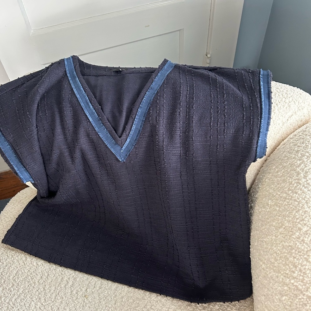 Ann Taylor Charcoal Knit Sweater